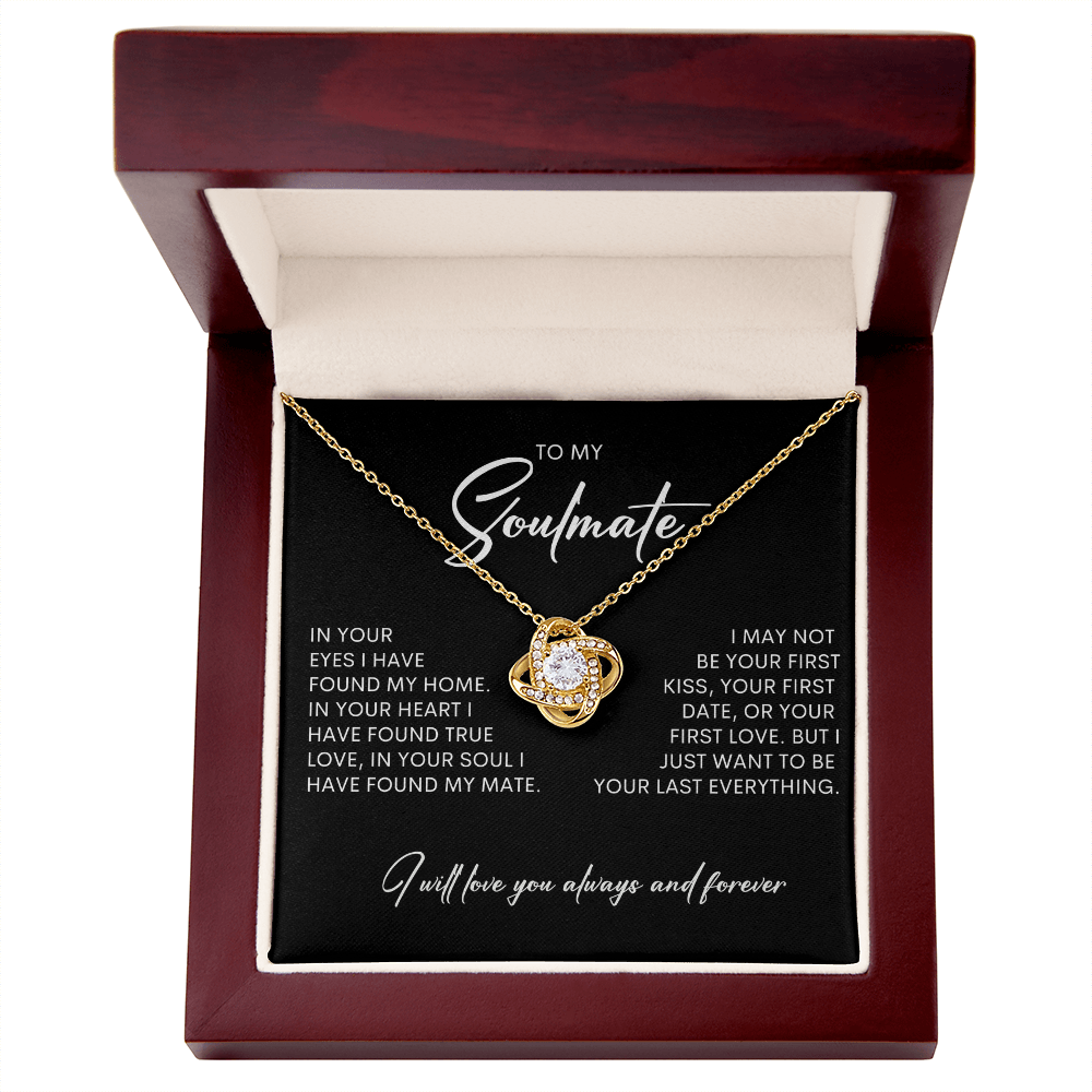 To My Soulmate | Love Knot Necklace