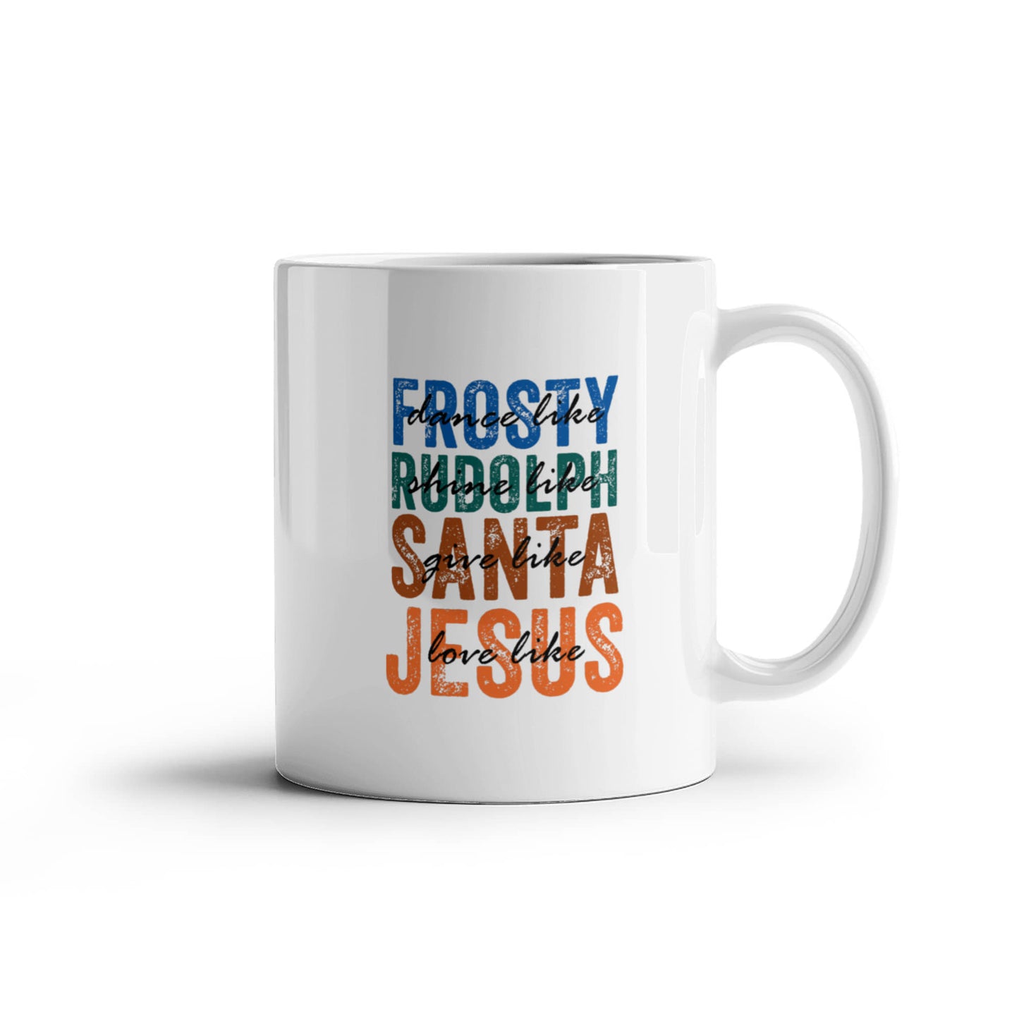 Frosty Rudolph | White Ceramic Mug