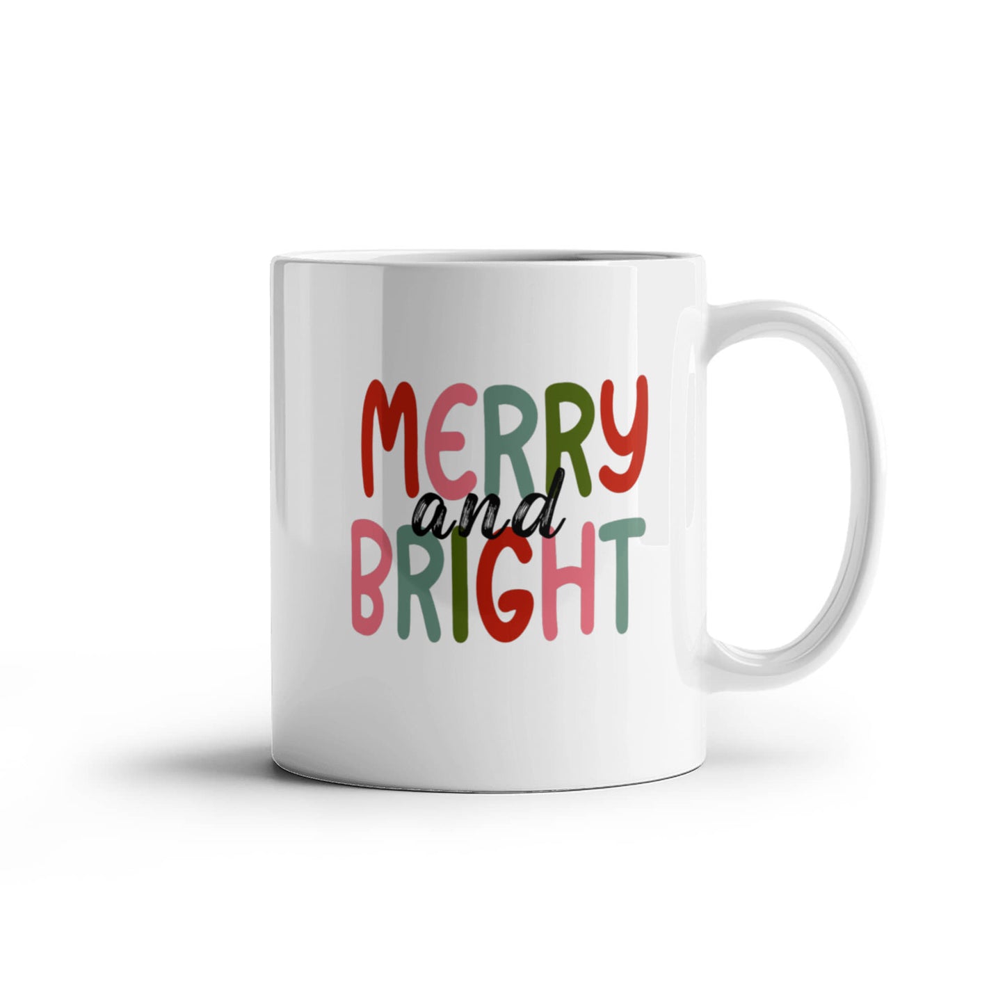 Merry And Bright | White Ceramic Mug