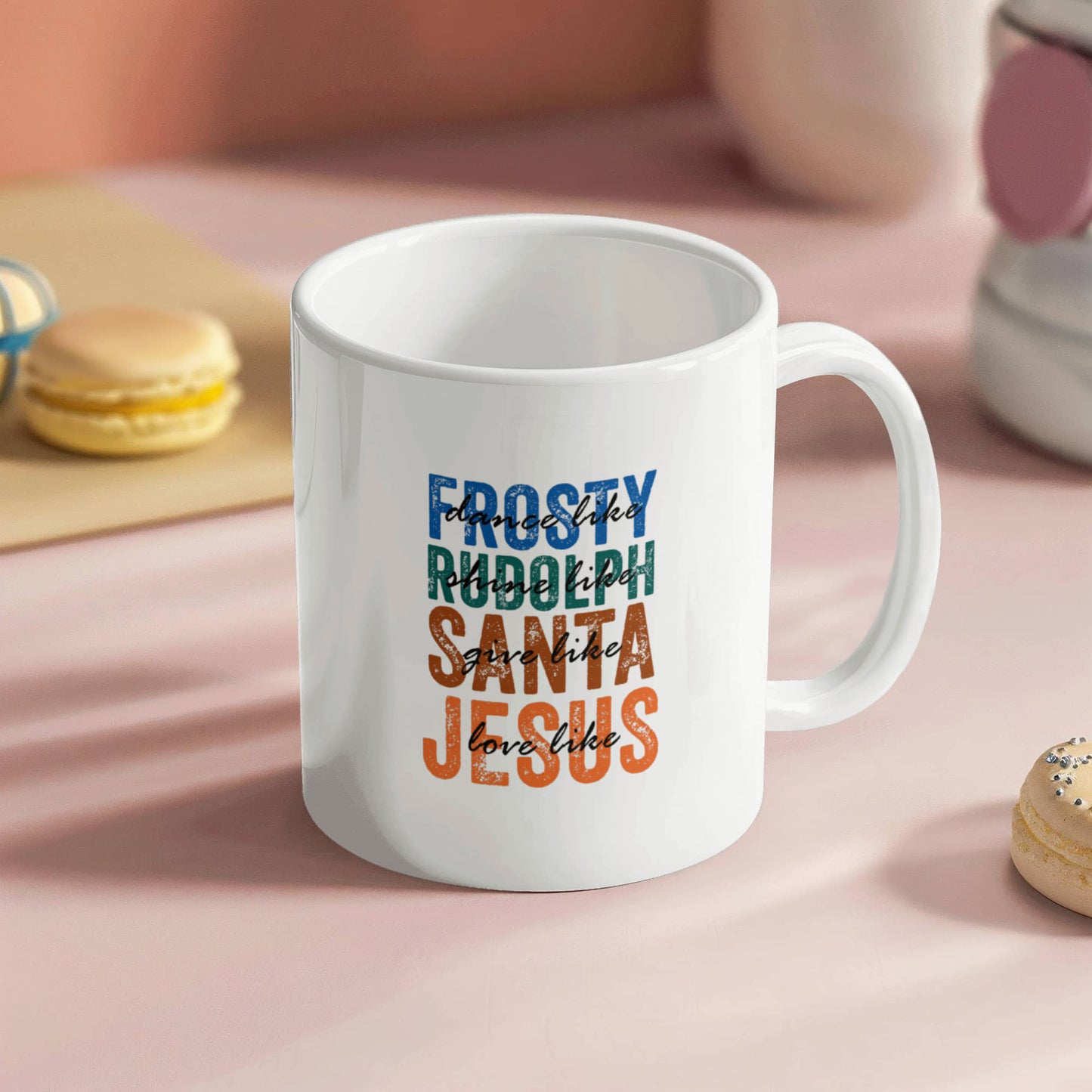 Frosty Rudolph | White Ceramic Mug