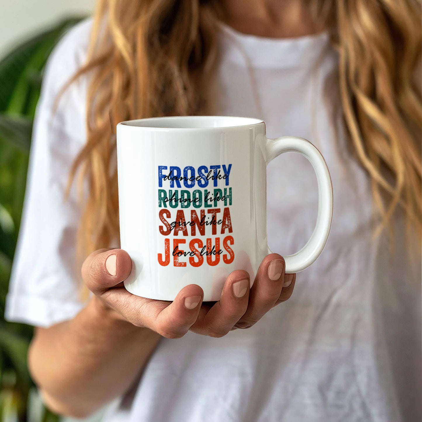 Frosty Rudolph | White Ceramic Mug